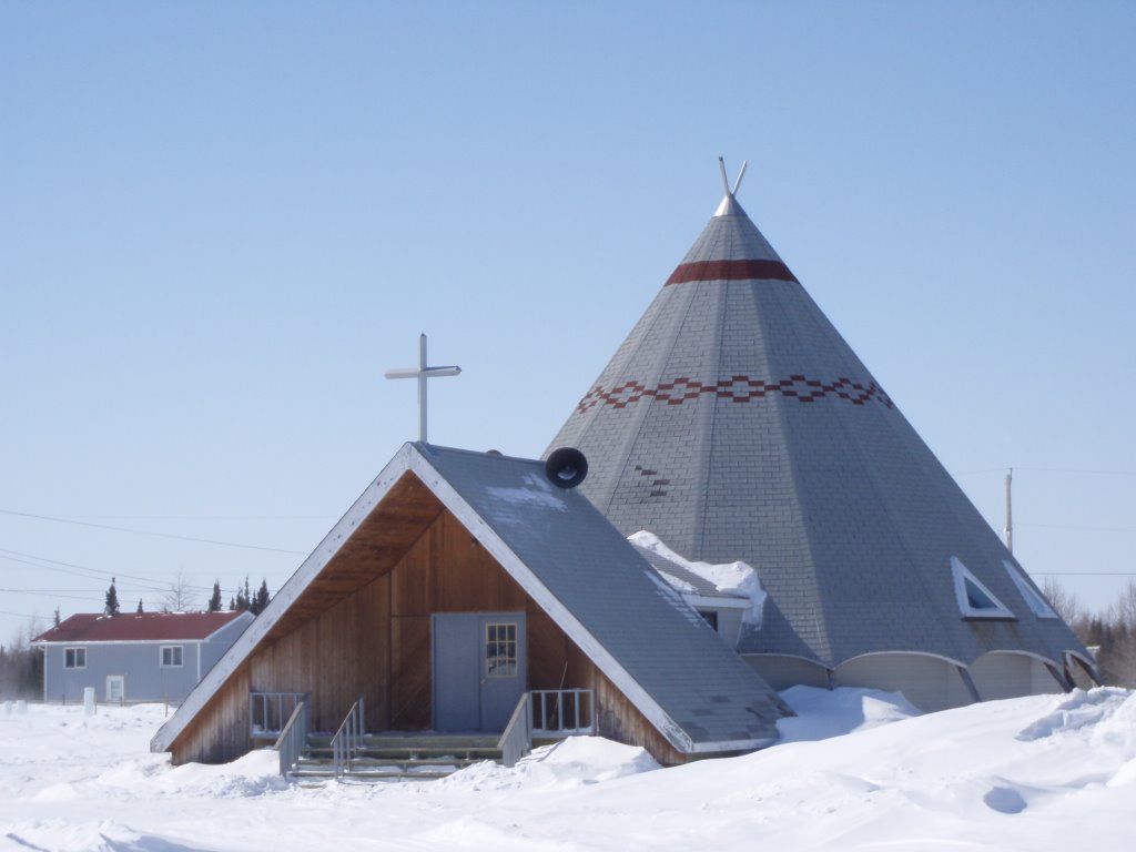 06-02-01 BLOG Image of the month - Church in Peawanuck, Ontario