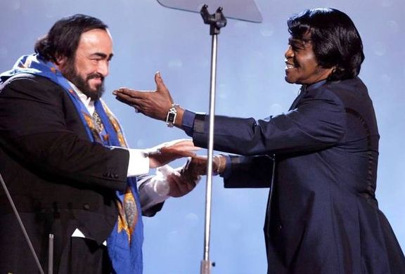 Luciannot Pavarotti and James Brown
